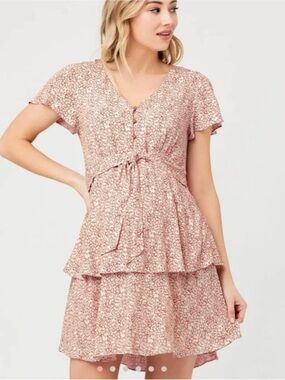 Ripe Maternity Lulu Layered Mini Dress